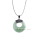 Pièce de monnaie pour femmes Aventurine verte collier pendentif chandail chaîne bijoux